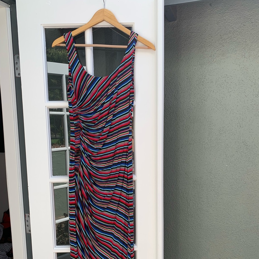 Bailey 44 rouched stripe dress